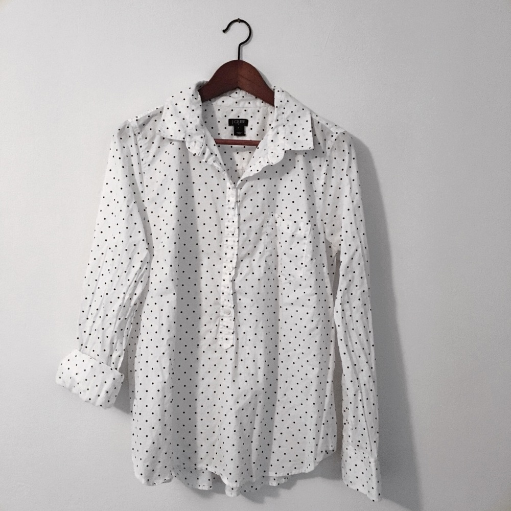 J.Crew Polka Dot Top